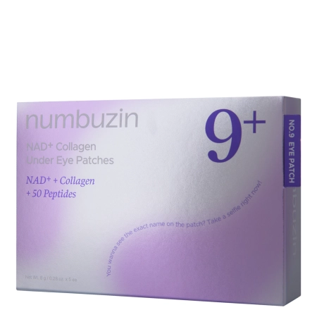 Numbuzin - No.9 NAD Collagen Under Eye Patches - Kolagénové náplasti pod oči s koenzýmom NAD+ - 5 ks