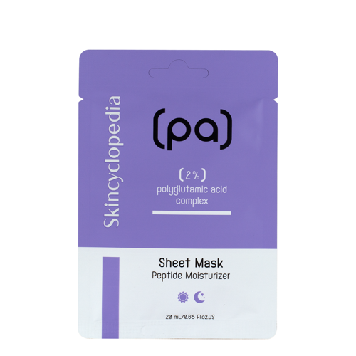 Skincyclopedia - Sheet Mask Polyglutamic Acid - Hĺbkovo hydratačná plátienková maska - 1ks/20ml