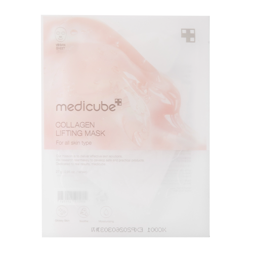 Medicube - Collagen Lifting Mask - Spevňujúca Kolagénová Plátienková Maska na Tvár - 1ks/27g