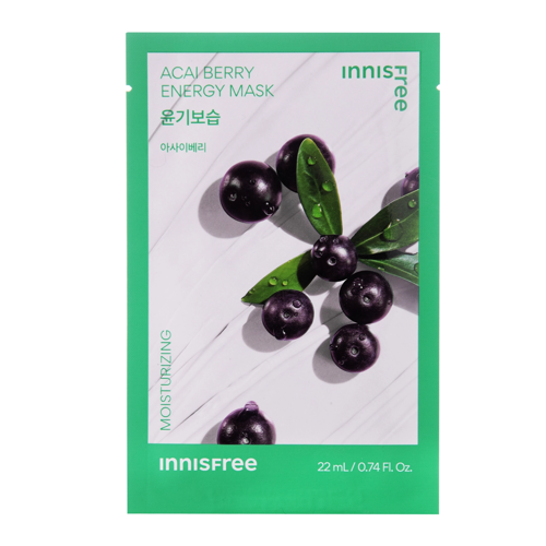 Innisfree - Squeeze Energy Mask - Acai Berry - Moisturizing - Plátienková hydratačná maska - 22 ml
