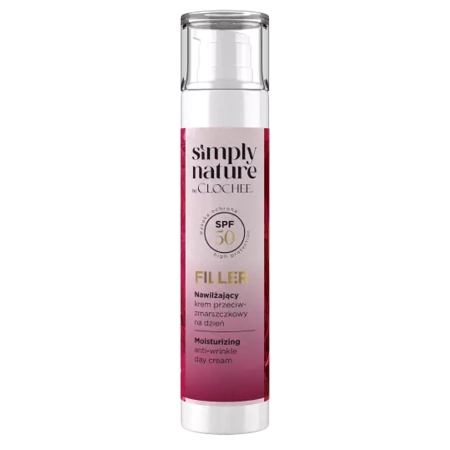 Clochee - Simply Nature - Hydratačný krém proti vráskam s SPF50 - 50ml