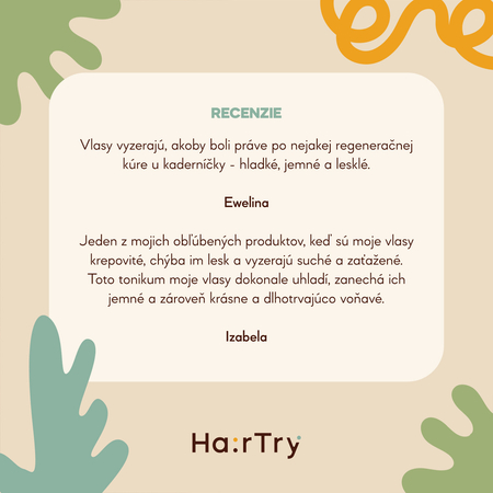 HairTry - Vin Glosser - Uhladzujúce tonikum s octom pre lesklé vlasy - 200ml