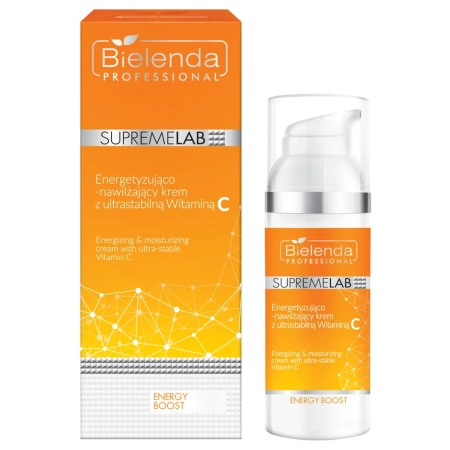 Bielenda Professional - Supremelab - Energy Boost - Energizing & Moisturizing Cream with Ultra-Stable Vitamín C - Energizujúci a hydratačný krém s vysoko stabilným vitamínom C - 50 ml