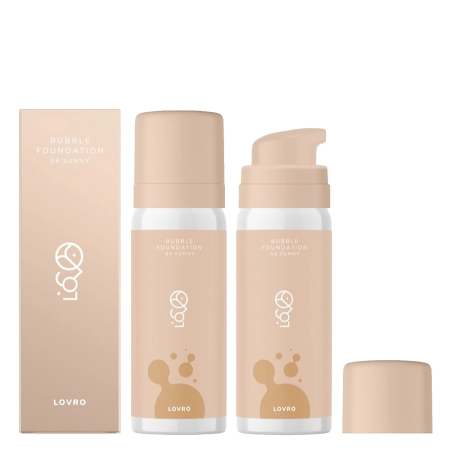 LOVRO - Bubble Foundation - Make-up s ľahkým rozjasňujúcim zložením - 04 Sunny - 50ml