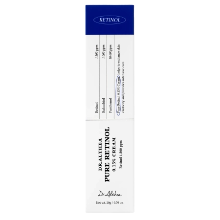 Dr. Althea - Pure Retinol 0,15% Cream - Pleťový krém proti vráskam s retinolom - 20g