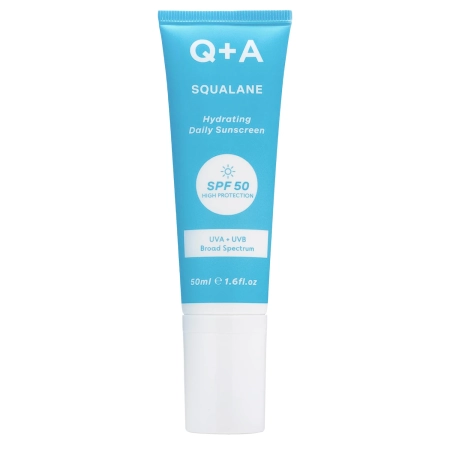Q+A - Squalane SPF50 Hydrating Facial Sunscreen - Hydratačný krém na tvár so skvalánom a SPF50 - 50ml