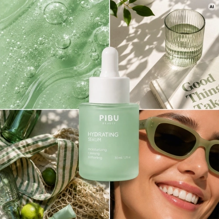 PIBU Beauty - Hydrating Serum - Hydratačné sérum na tvár s medenými peptidmi - 30ml