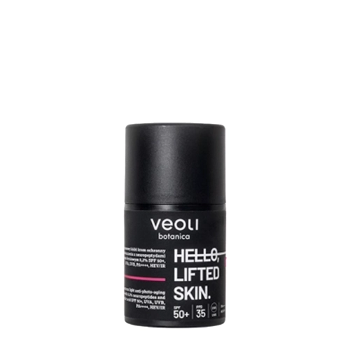 Veoli Botanica - Hello, Lifted Skin - Širokopásmový ľahký ochranný krém proti starnutiu SPF 50+, UVA, UVB, PA++++, HEV/IR - 50 ml