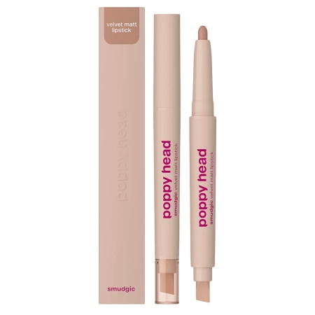 Poppy Head - Smudgic Velvet Matt Lipstick - Matný rúž na pery v tyčinke - 02 Spellbound Nude - 0,85g