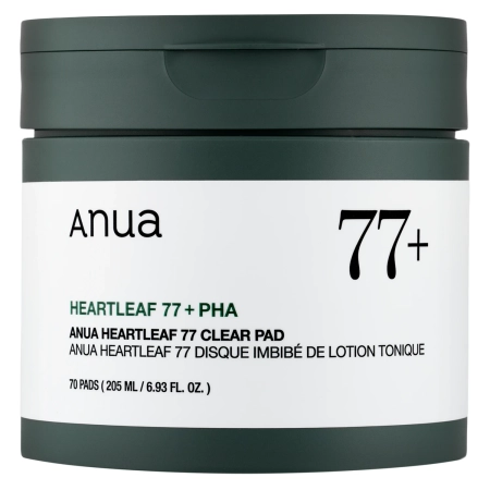 Anua - Heartleaf 77% Clear Pad - Upokojujúce tampóny s extraktom z hutínie srdčitej - 70ks
