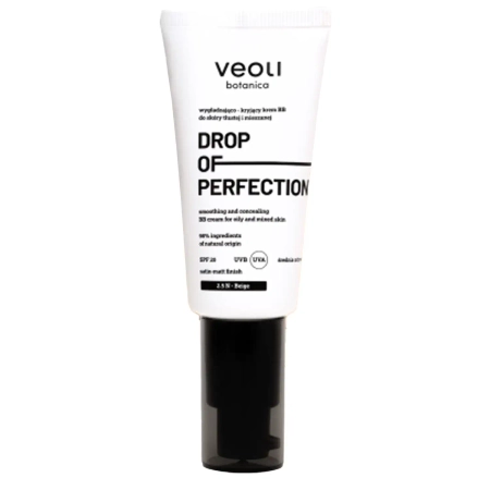 Veoli Botanica - Drop Of Perfection - 2.5 N - Beige - Vyhladzujúci a krycí BB krém - 30 ml