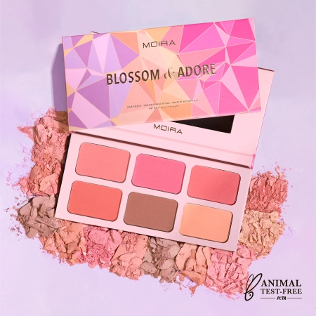 Moira - Blossom & Adore Palette - Paleta 6 líceniek - 6x5,6g