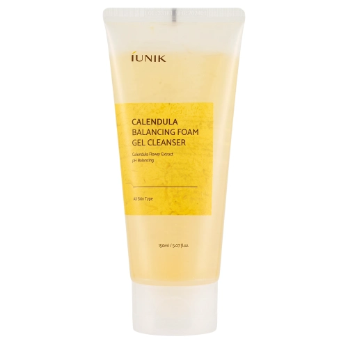 iUNIK - Calendula Balancing Foam Gel Cleanser - Jemný čistiaci gél na tvár - 150ml