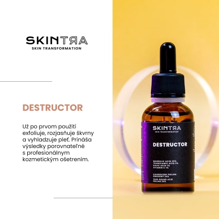 SkinTra - Destructor - Celoročný kyselinový peeling 24% - 30ml