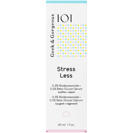 Geek & Gorgeous - Stress Less Beta Glukan + Madecassoside - 0,5% - Gélové sérum s beta-glukánom a madecassozidom - 30ml