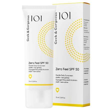 Geek&Gorgeous - Zero Feel SPF50 - Ľahký, neviditeľný opaľovací krém SPF50 - 75ml