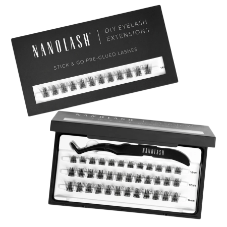 Nanolash - Stick & Go Pre-Glued Lashes - Trsy rias s lepidlom - Harmony - 1 bal.