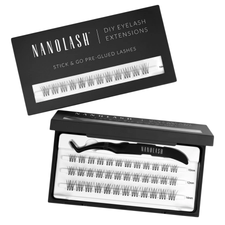 Nanolash - Stick & Go Pre-Glued Lashes - Trsy rias s lepidlom - Innocent - 1 bal.
