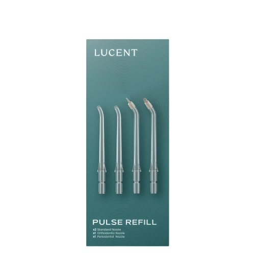 Be Lucent - Pulse Water Flosser Nozzles - Náhradné hlavice na ústny klystír (irigátor) - 4ks
