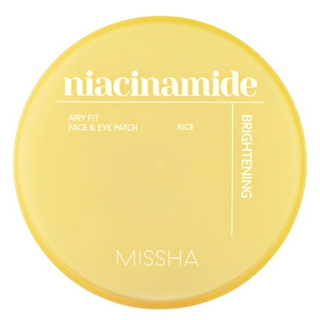 Missha - Airy Fit Niacinamide Brightening Face & Eye Patch - Rozjasňujúce hydrogélové náplasti na tvár a pod oči s niacínamidom - 60ks