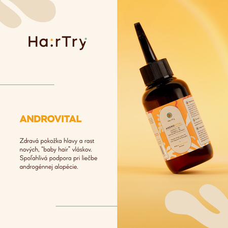 HairTry - AndroVital - Peptidové tonikum stimulujúce opätovný rast a posilnenie vlasov - 100ml