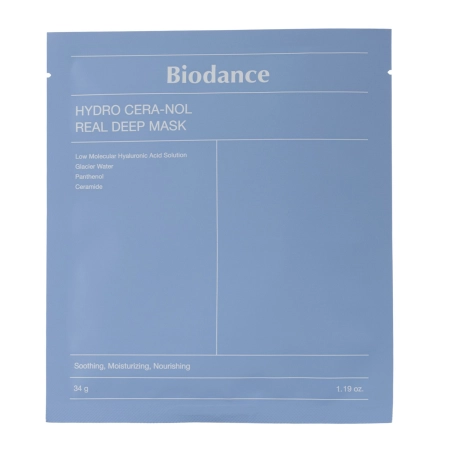 Biodance - Hydro Cera-nol Real Deep Mask - Hydratačná kolagénová plátienková maska - 4 ks x 34 g