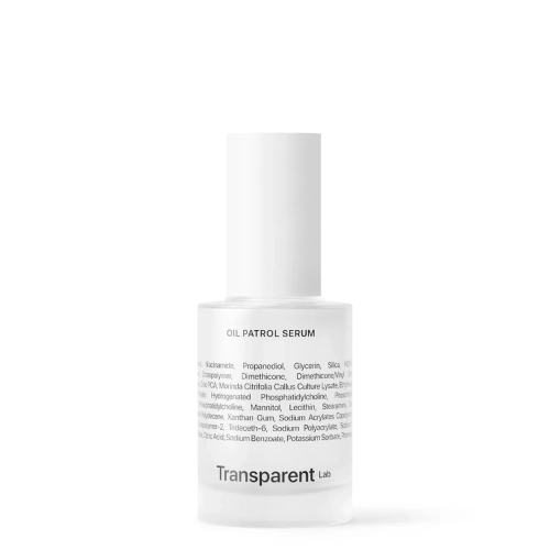 Transparent Lab - Oil Patrol Serum - Zmatňujúce sérum pre mastnú a zmiešanú pleť - 30ml