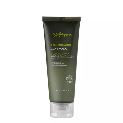 Isntree - Real Mugwort Calming Clay Mask - Ílová maska s palinou - 100ml