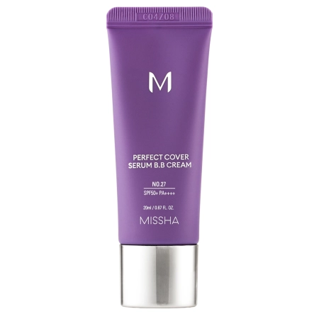 Missha - M Perfect Cover Serum BB Cream SPF50+/PA++++ - Krycí BB krém - sérum - No.27 Honey Beige - 20ml