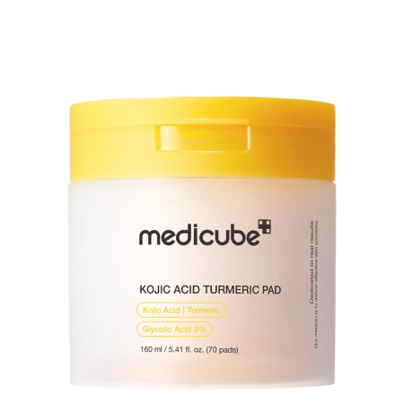 Medicube - Kojic Acid Turmeric Pad - Tampóny na tvár s kyselinou kojovou - 160ml/70ks