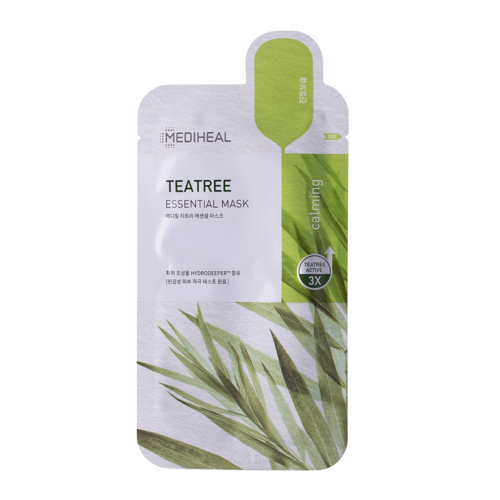 Mediheal - Teatree Essential Mask - Upokojujúca pleťová maska - 1ks/24ml