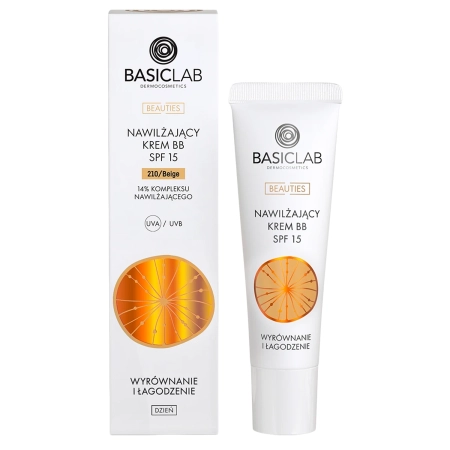 BasicLab - Hydratačný BB krém s SPF 15 + 14% hydratačný komplex - Beige - 33ml