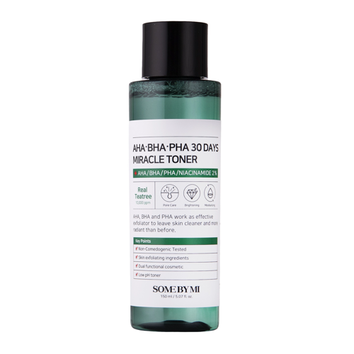 Some By Mi - AHA BHA PHA 30 Days Miracle Toner - Čistiace tonikum s AHA, BHA a PHA kyselinami - 150 ml