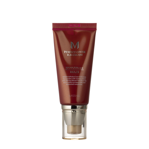 Missha - M Perfect Cover BB Cream no.21 Light Beige - BB Krém s Faktorom SPF 42, Light Beige 21
