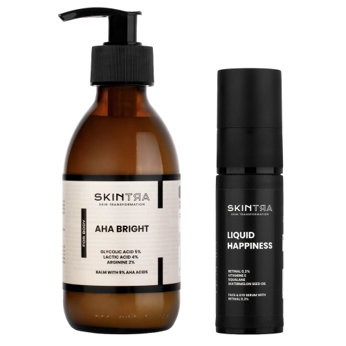 SkinTra - Duo septembra - Sérum s retinalom 30ml + Telový balzam s AHA kyselinami 200ml