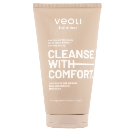 Veoli Botanica - CLEANSE WITH COMFORT - Hydratačný a upokojujúci čistiaci gél pre suchú pleť - 150ml