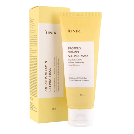 iUNIK Propolis Vitamin Sleeping Mask - Nočná hydratačná maska ​​s propolisom - 60ml