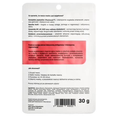 Asoa - Maska - Peptidovo-ceramidová - 30g