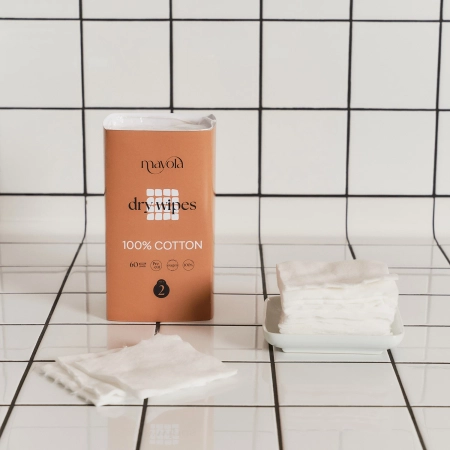 Mayola - Dry Wipes Step 2 - Vatové tampóny v praktickej rolke - 60ks