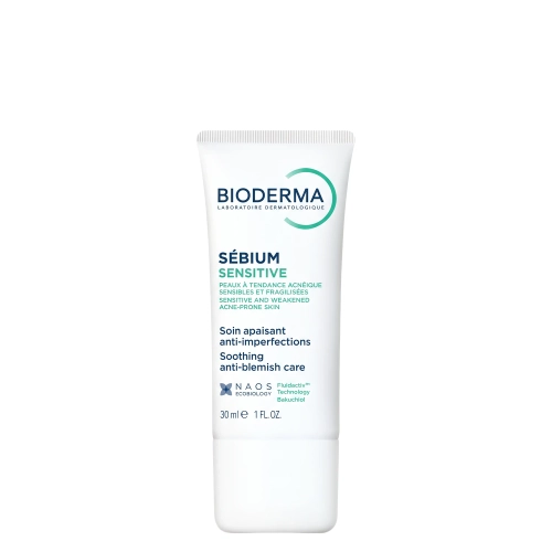 Bioderma - Sebium Sensitive - Upokojujúci krém pre aknóznu pleť - 30ml