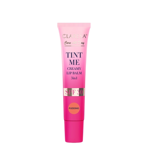 Claresa - Tint Me Creamy Lip Balm 3in1 SPF 30 - Farebný balzam na pery s SPF 30 - Pudding - 12 ml