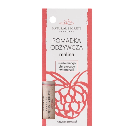 Natural Secrets - Ochranný balzam na pery - Malina - 3,5g