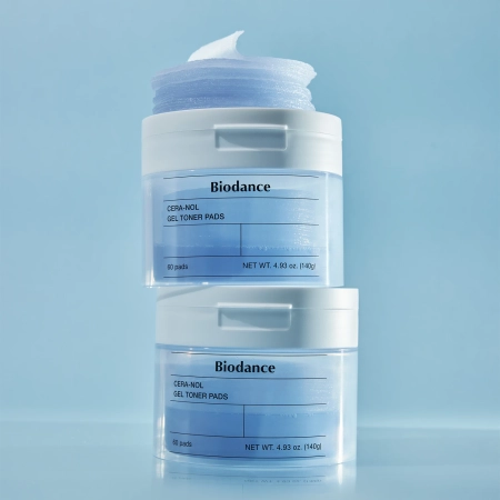 Biodance - Cera-nol Gel Toner Pads - Hydratačné gélové tampóny na tvár - 60ks / 140g