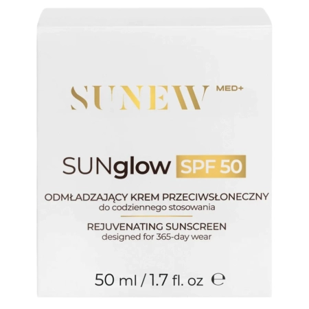 SunewMed+ - SUNglow SPF50 - Omladzujúci opaľovací krém na tvár - 50ml