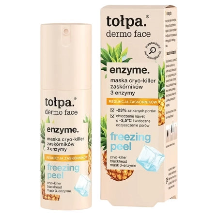Tołpa - Dermo Face Enzyme - Freeze Peel - Cryo maska - Zabijak čiernych bodiek- 3 Enzýmy - 50ml