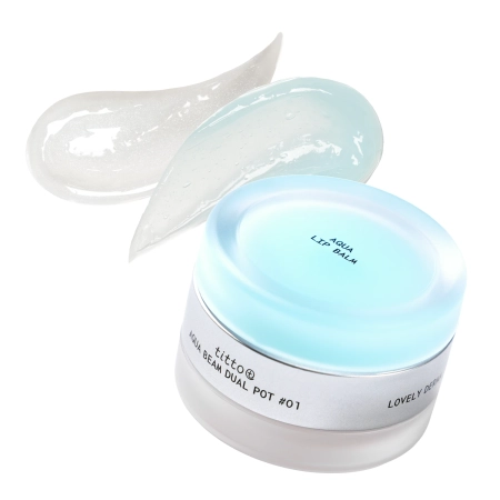 titto - Aqua Beam Dual Pot - Dvojitý balzam na pery - #01 Aqua Lip Balm/Shine Beam Plumper - 10g