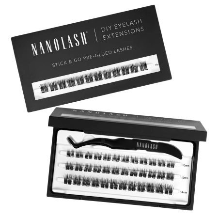 Nanolash - Stick & Go Pre-Glued Lashes - Trsy rias s lepidlom - Heartbreaker - 1 bal.