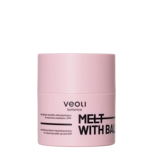 Veoli Botanica - Melt With Balance - Emulgujúce odličovacie maslo regulujúce vylučovanie kožného mazu pre aknóznu pleť - 40g