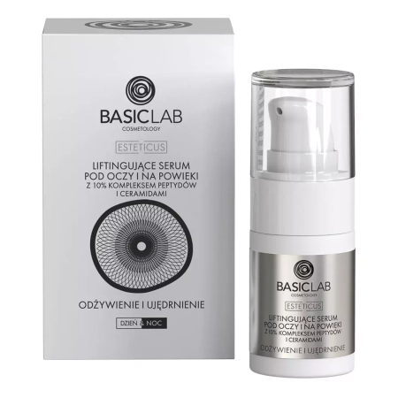 BasicLab - Vyživa a spevnenie - Liftingové sérum na oči a očné viečka - 15 ml