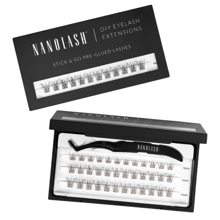 Nanolash - Stick & Go Pre-Glued Lashes - Trsy rias s lepidlom - Classy - 1 bal.